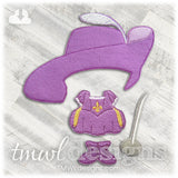 Musketeer Dress Felt Paper Doll Outfit