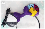 Christmas Nightmare Bat Bow Tie OS Feltie