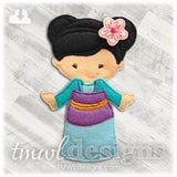 Kimono Dress Felt Paper Doll Outfit