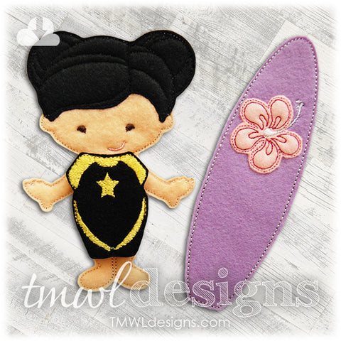 Surfboard Felt Paper Doll Accessories