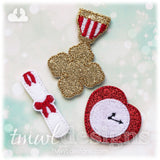 Heart Clock Feltie