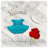 Pageant Cupcake Dress Felt Paper Doll Outfit