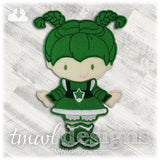 Space Patty Dress Felt Paper Doll Outfit