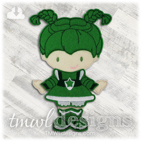 Space Patty Dress Felt Paper Doll Outfit