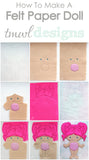 Peony Felt Paper Doll