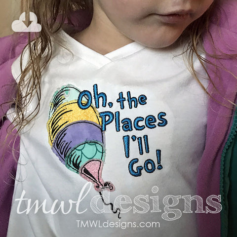 Places I'll Go Appliqué