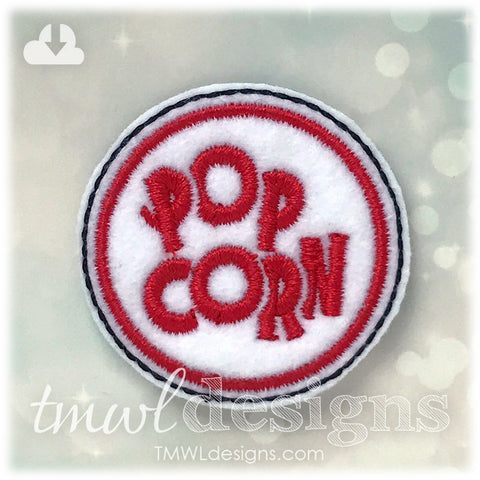 Popcorn Sign Feltie