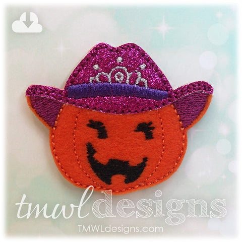 Pumpkin Cowgirl Feltie