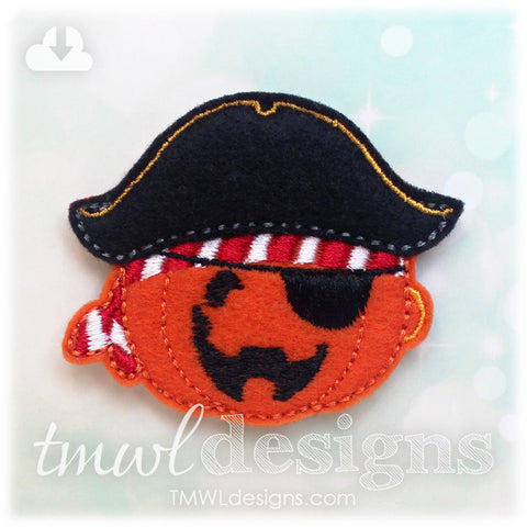 Pumpkin Pirate Feltie