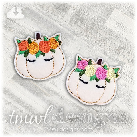 Pumpkin Flower Tiara Feltie
