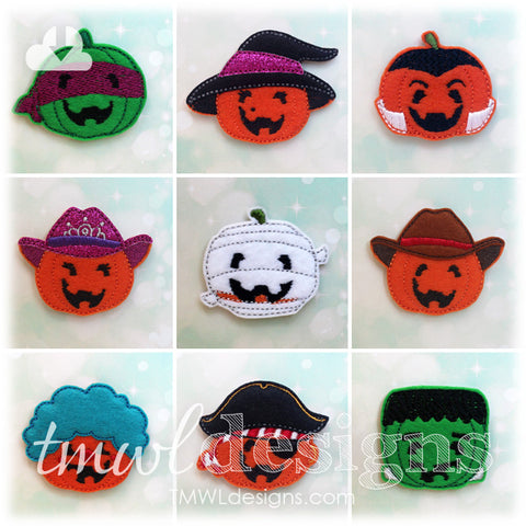 Halloween Pumpkins Feltie Set