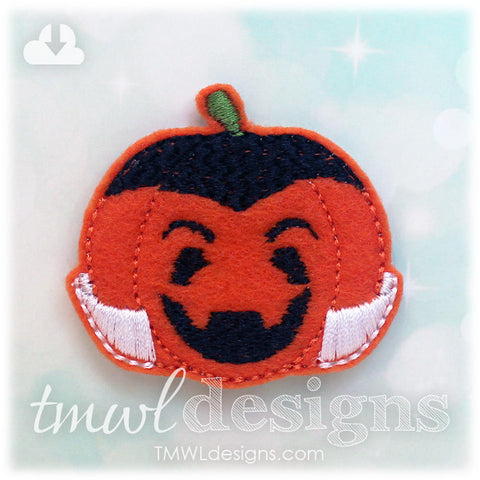 Pumpkin Vampire Feltie
