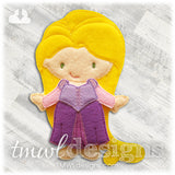 Rapunzel Felt Paper Doll