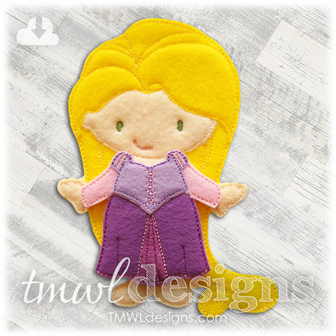 Tower Dress Felt Paper Doll Outfit