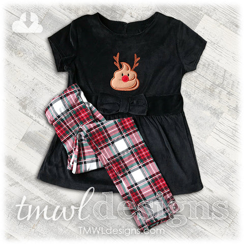 Rudolph Shh Appliqué