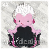 Ursula the Sea Witch Husky Felt Paper Doll