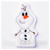 Snowman Finger Puppet