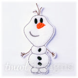 Snowman Felt Paper Doll Companion