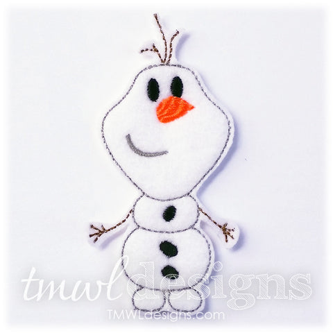 Snowman Felt Paper Doll Companion