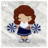 Cheer Uniform Felt Paper Doll Outfit