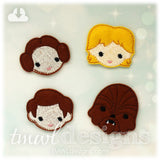 Space Wars Rebel Farmboy Emoji Feltie