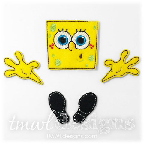 Sponge Boy Bow Parts