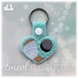 Hockey Heart Key FOB