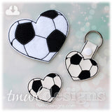 Soccer Heart Key FOB