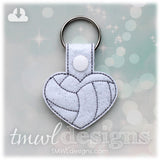 Volleyball Heart Key FOB