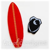 Surfboard Felt Paper Doll Accessories