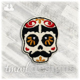 Sugar Skull Mustache B Feltie