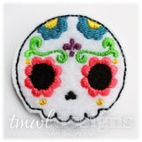 Sugar Skull Fleur De Lis Feltie