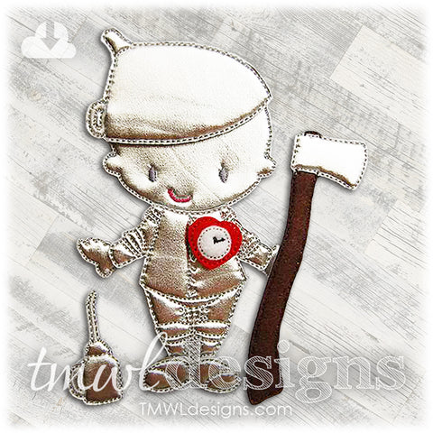 Tin Man Felt Paper Doll Outfit