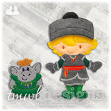Christopher Felt Paper Doll