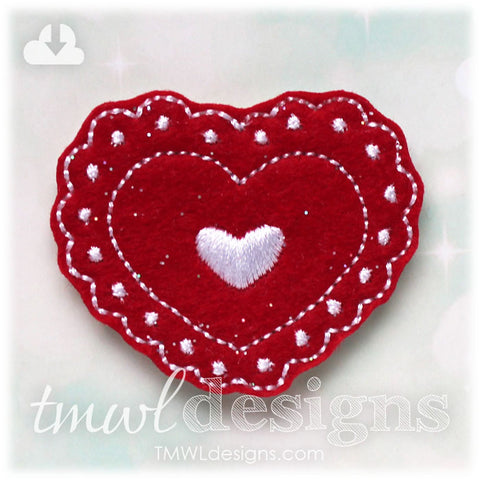 Valentine Heart B Feltie