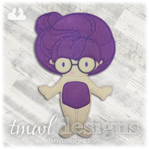 Violet Felt Paper Doll