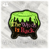 Witch Back Cauldron Feltie