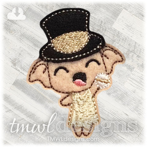 Wizard Elf Top Hat Feltie