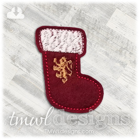 Wizard School Lion Stocking Feltie