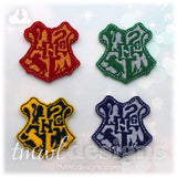 Wizard School Coat of Arms Shield Crest Feltie