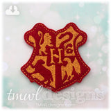 Wizard School Coat of Arms Shield Crest OS Feltie