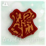 Wizard School Coat of Arms Shield Crest Feltie