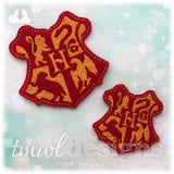 Wizard School Coat of Arms Shield Crest Feltie