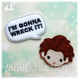 Wreck It Talk Bubble Feltie