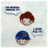 Wreck It Talk Bubble Feltie