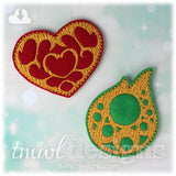 Video Game Health Heart Container Feltie
