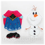 Cold Explorer Dress Felt Paper Doll Outfit