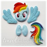 Rainbow Pony Bow Parts