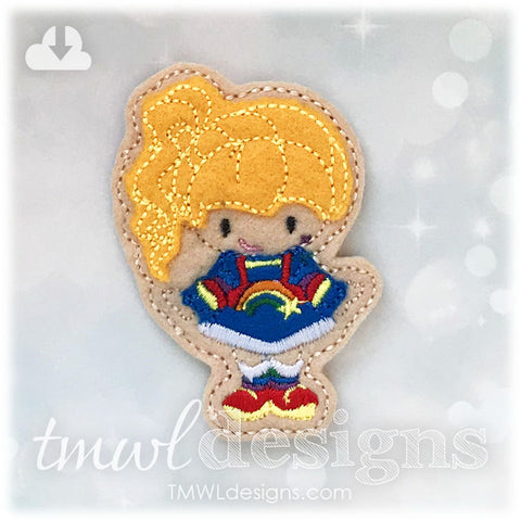 Space Rainbow Girl Doll Feltie