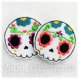 Sugar Skull Fleur De Lis Feltie